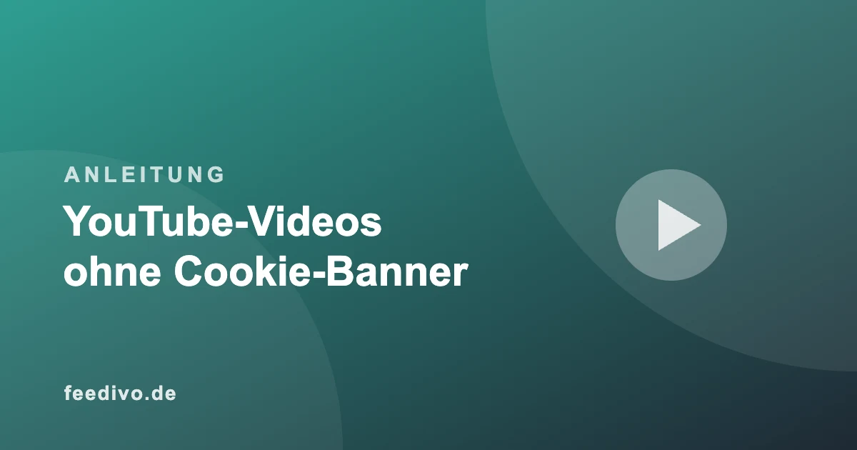 Titelbild: YouTube-Videos DSGVO-konform einbinden